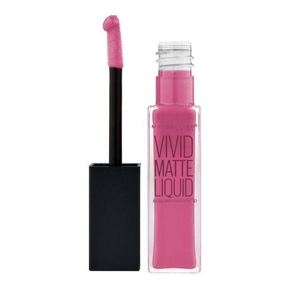 #12 Twisted Tulip Maybelline Lip Gloss NY Color Sensational Vivid Matte Liquid